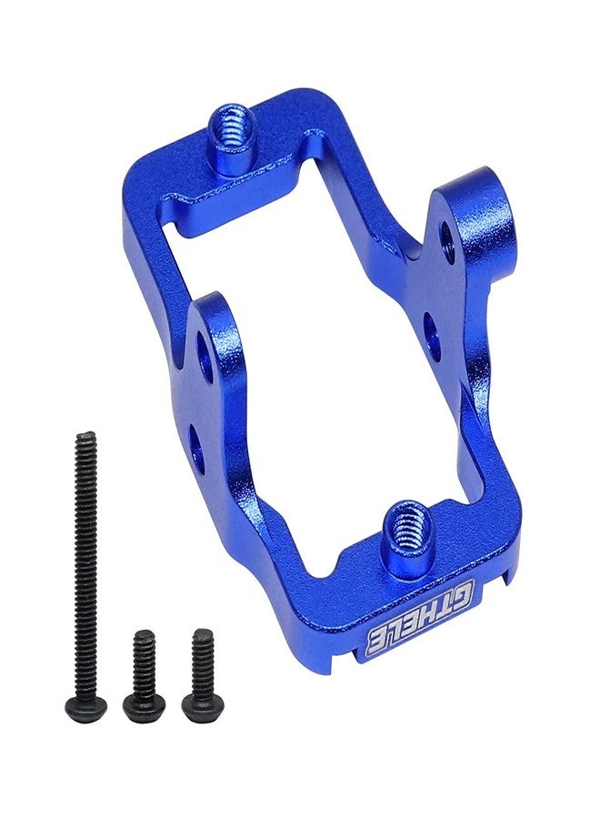 GTHELE Aluminum Servo Mount Bracket for Traxxas TRX4M Upgrade Parts 1/18 RC Crawler Car (Dark Blue) - Image 2